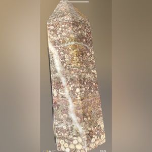 Leopard Jasper Tower. 6.5 height x 6.75 in width